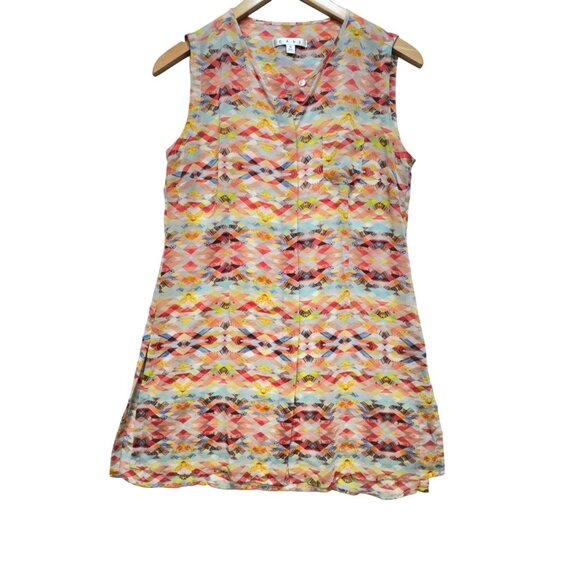 Cabi Avery Aztec Tunic Tank Top Womens Size S Multicolor Geo Sleeveless Boho - Picture 2 of 14